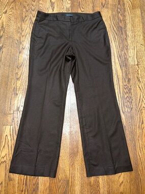 Talbots Chocolate Brown Wool Trousers